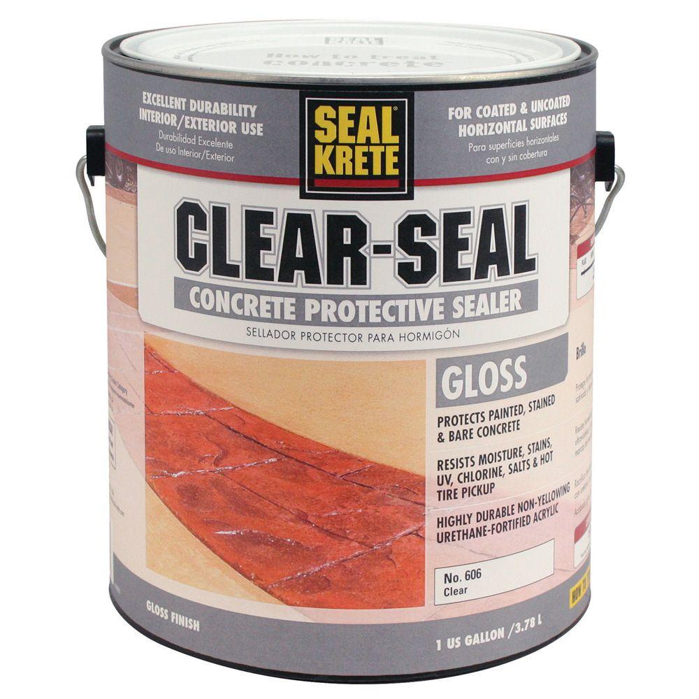 SealKrete 1 gal. Clear Seal Gloss Sealer606001 The Home Depot