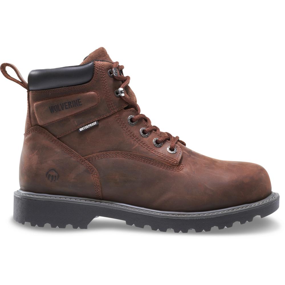 Work Boots - Soft Toe - Dark Brown Size 