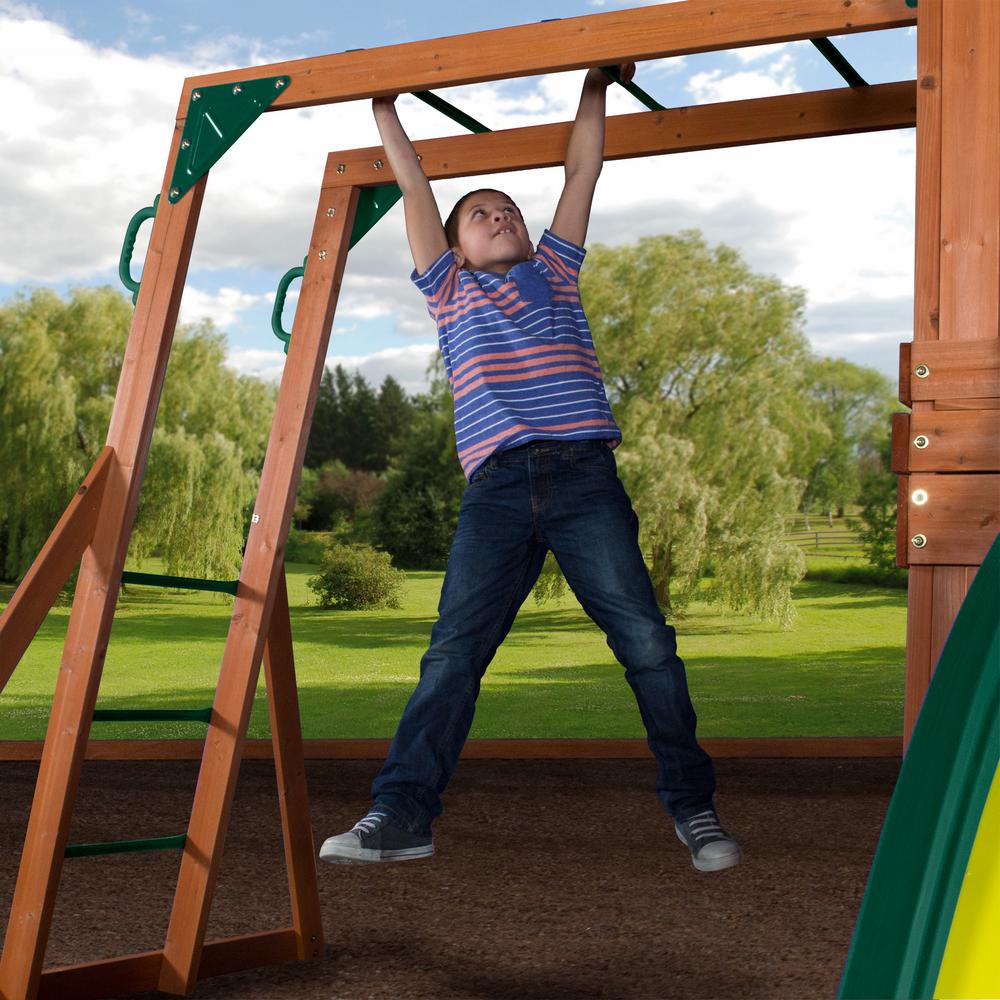 monticello wooden swing set