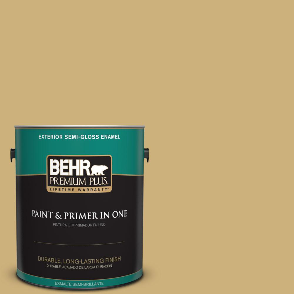 BEHR Premium Plus 5gal. 360F4 Dry Sea Grass Flat Exterior Paint
