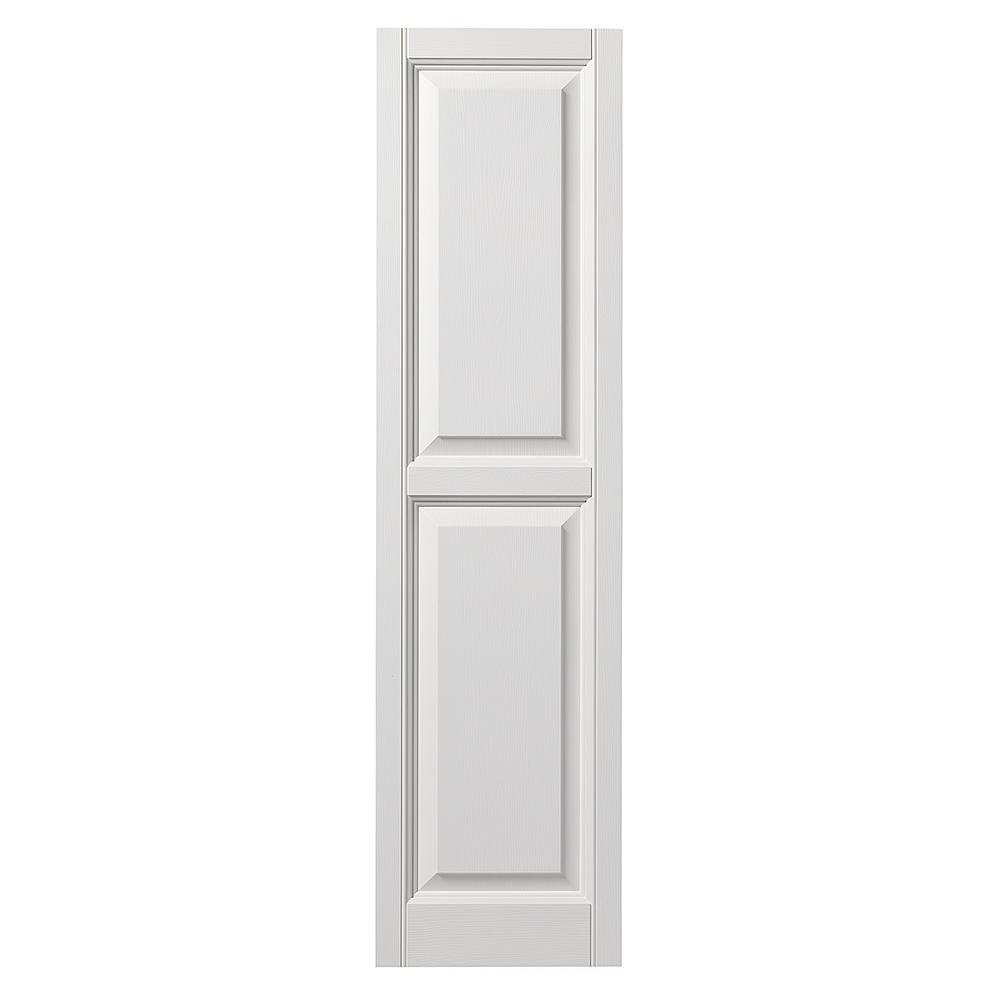 Black 12 Ply Gem Shutters and Accents VINRP1255 33 Raised Panel