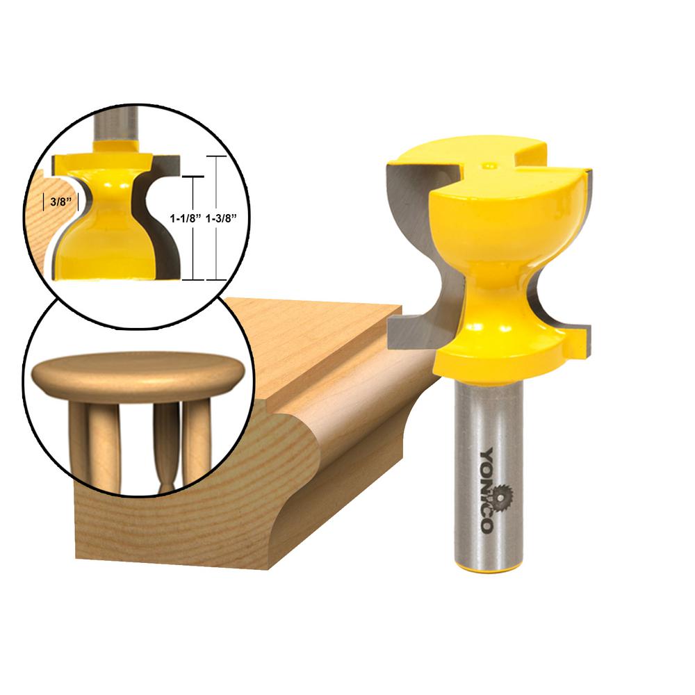 Yonico Window Sill 13/8 in. L 1/2 in. Shank Carbide Tipped Router Bit