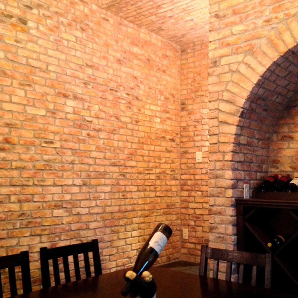 Koni Brick Old Chicago Buff 8 20 In X 2 50 In Thin Brick 10 76 Sq Ft Flats Manufactured Stone Siding Kbft 207bff The Home Depot