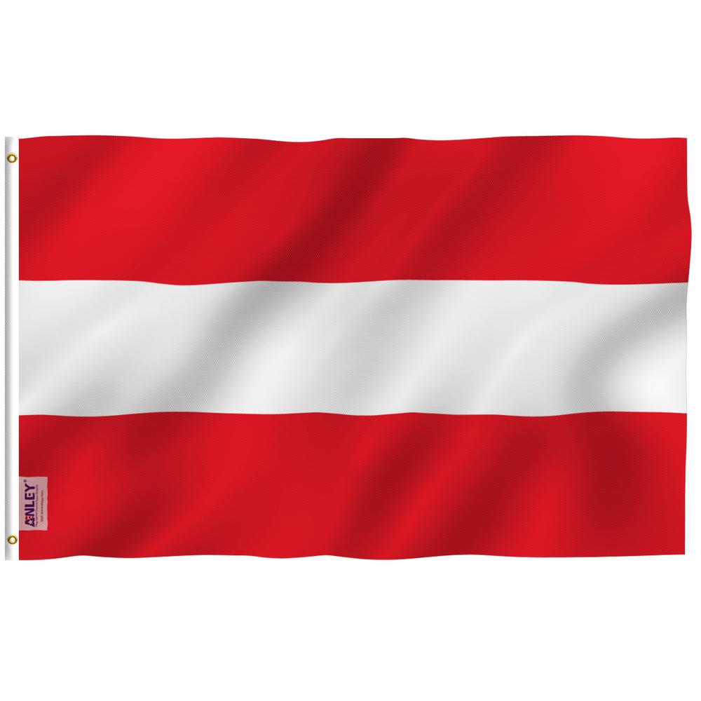 Anley Fly Breeze 3 Ft X 5 Ft Polyester Austria Flag 2 Sided