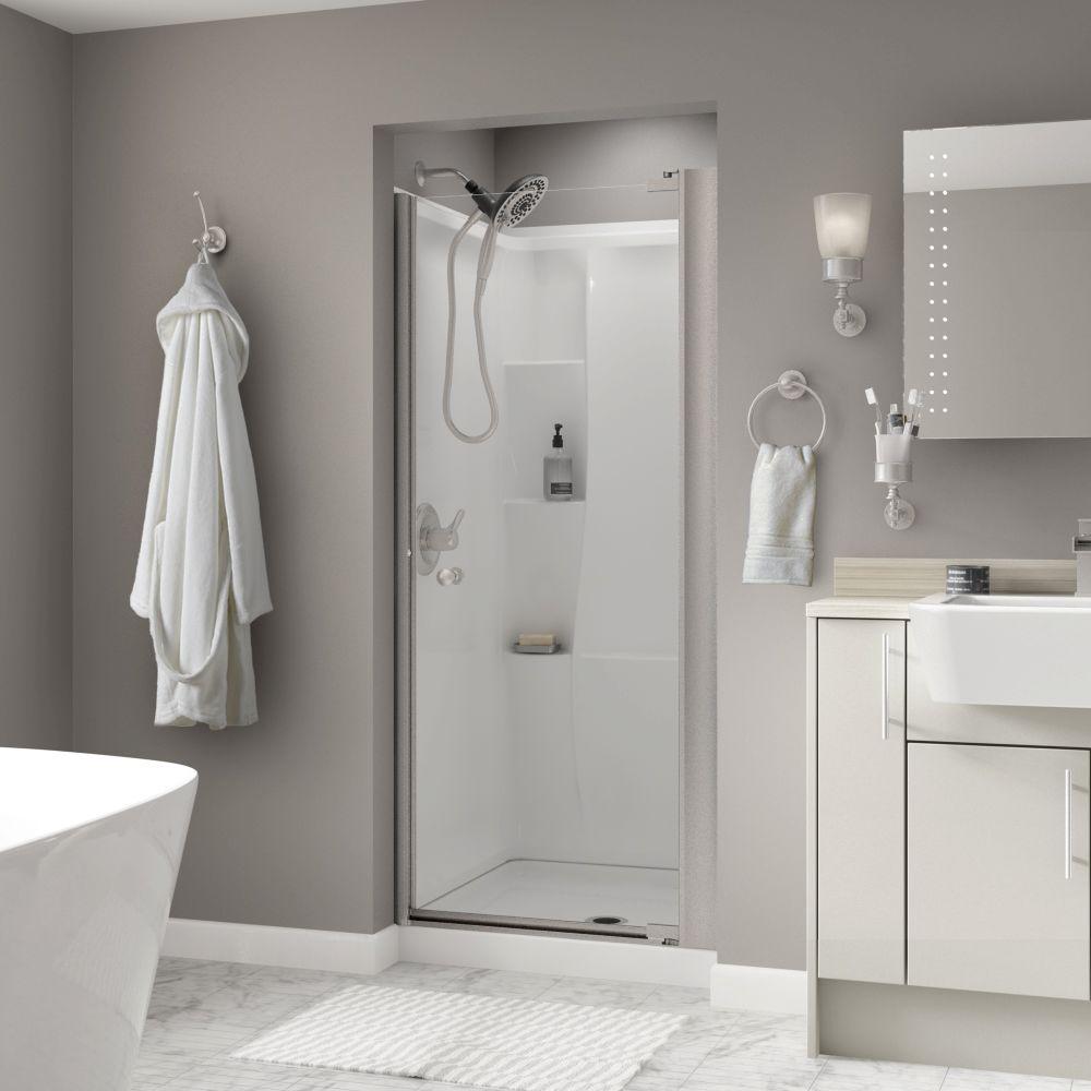 Delta Silverton 33 In X 64 3 4 Semi Frameless Contemporary Delta Silverton 33 In X 64 3 4 Semi Frameless