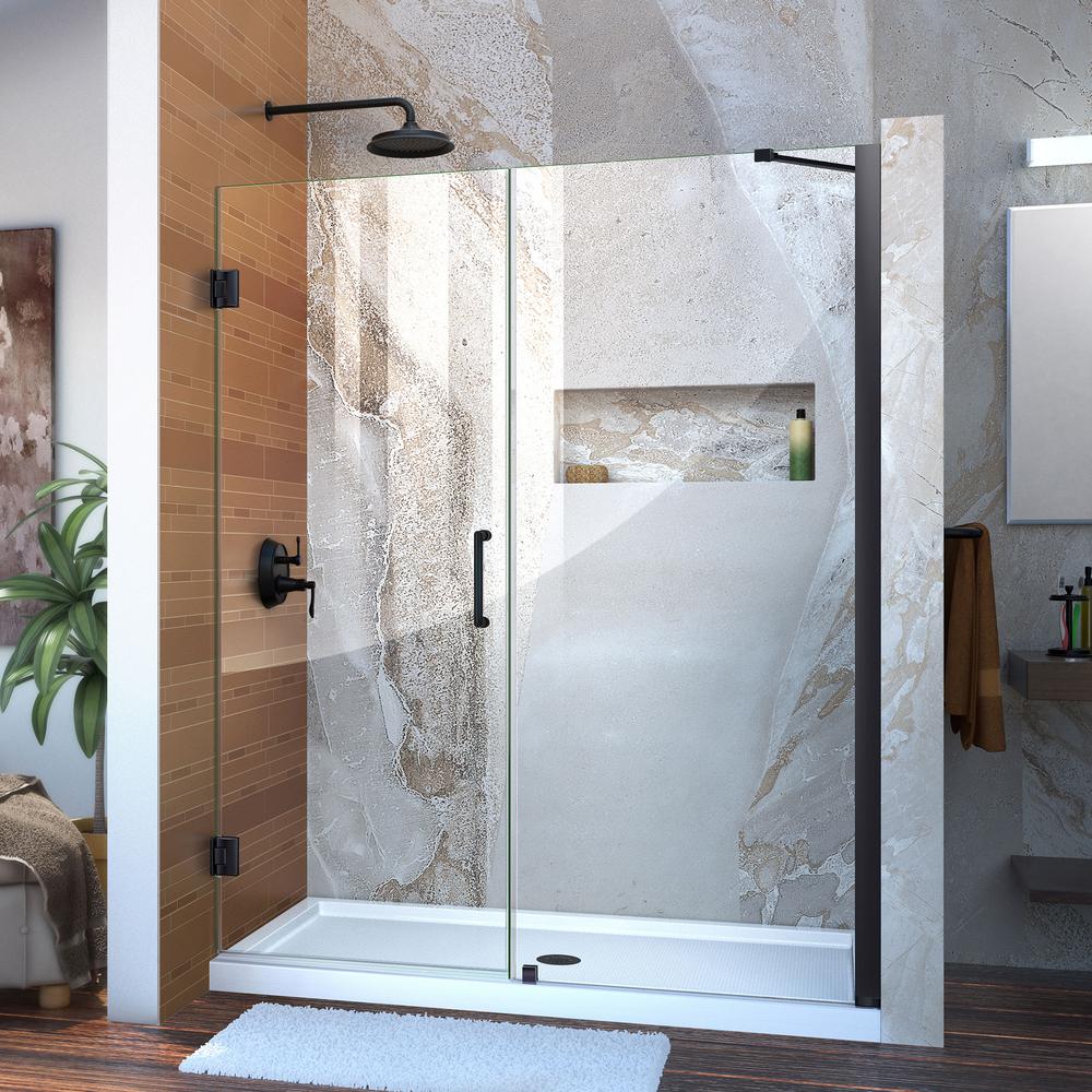 Dreamline Unidoor 55 To 56 In X 72 In Frameless Hinged Shower