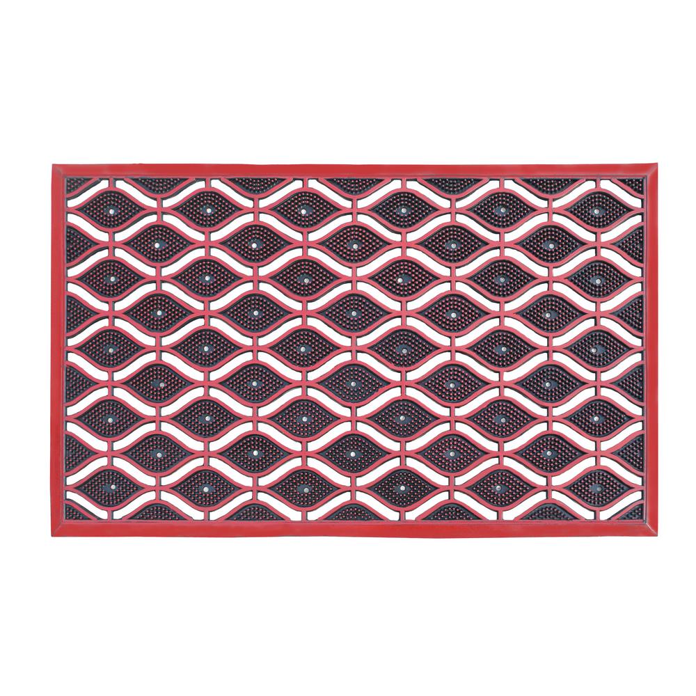 A1hc Eye Heavy Duty 22 In X 36 In High Dirt Trapper Red Door Mat