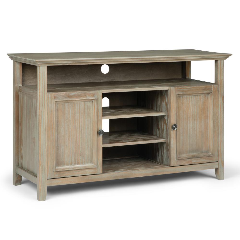 Solid Wood Tv Stands Living Room Furniture The Home Depot