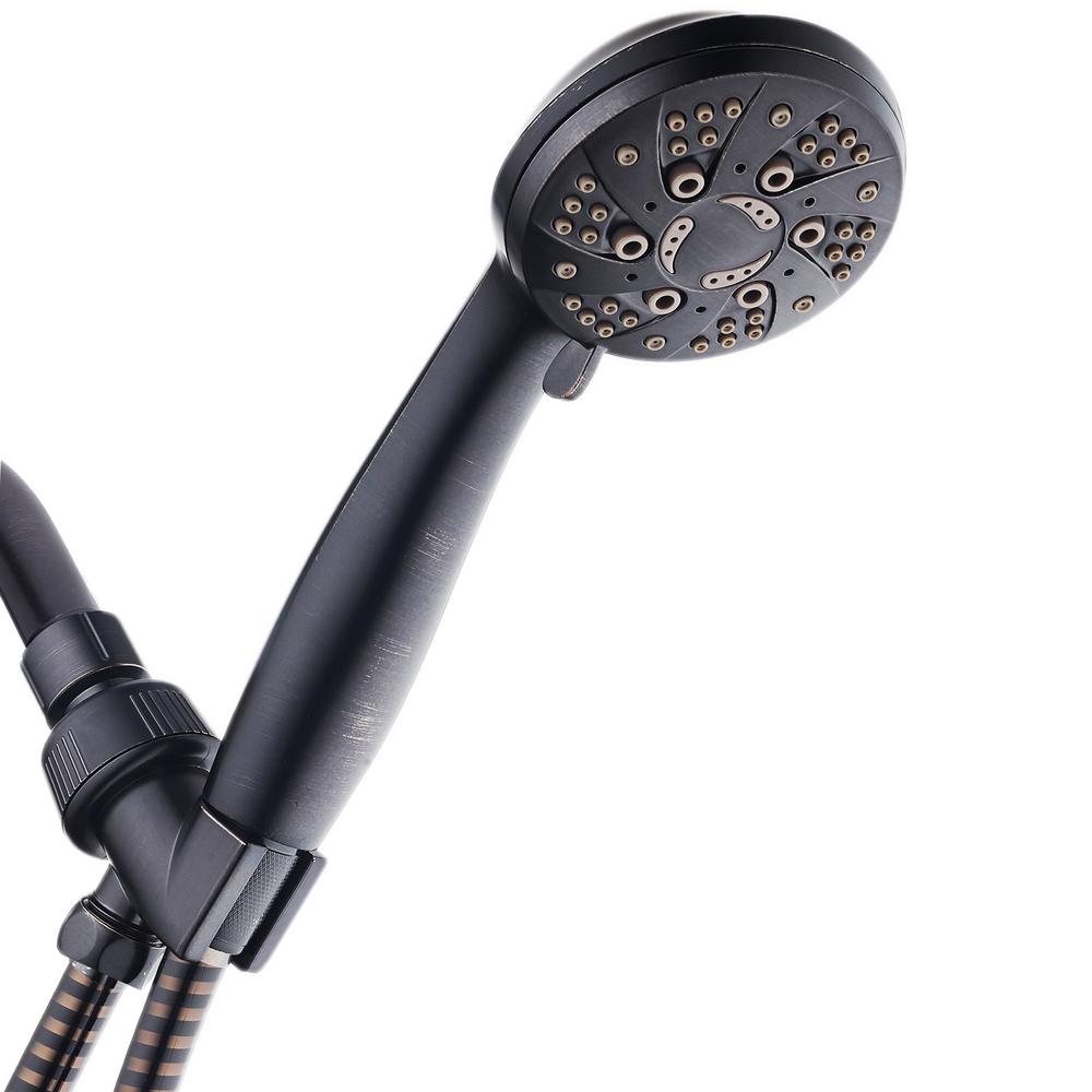 Oil Rubbed Bronze Shower Head With Handheld Spraynull