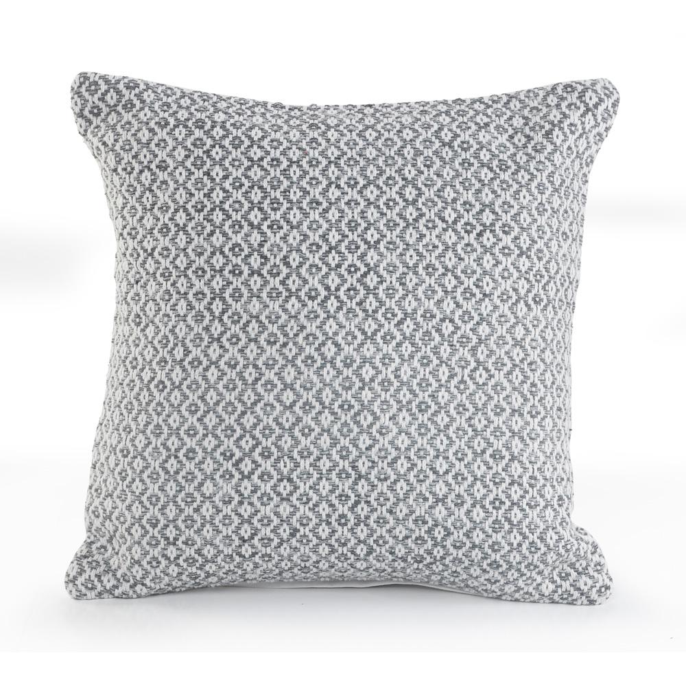 gray and white pillows