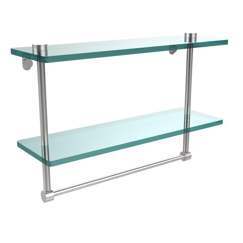 Allied Brass 16 in. L x 12 in. H x 5 in. W 2-Tier Clear ...