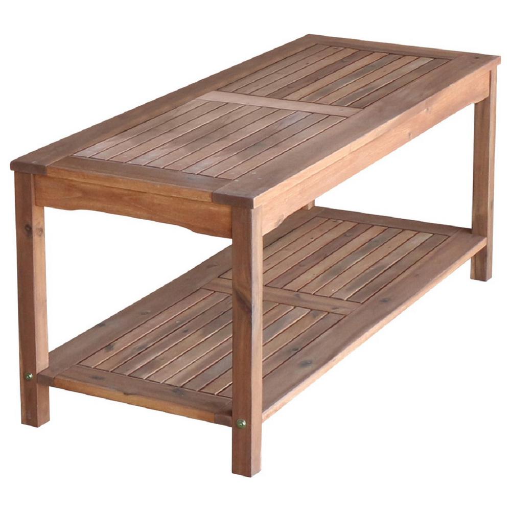 Boardwalk Brown Acacia Wood Outdoor Coffee Table Boardwalk Brown Acacia Wood Outdoor Coffee Table