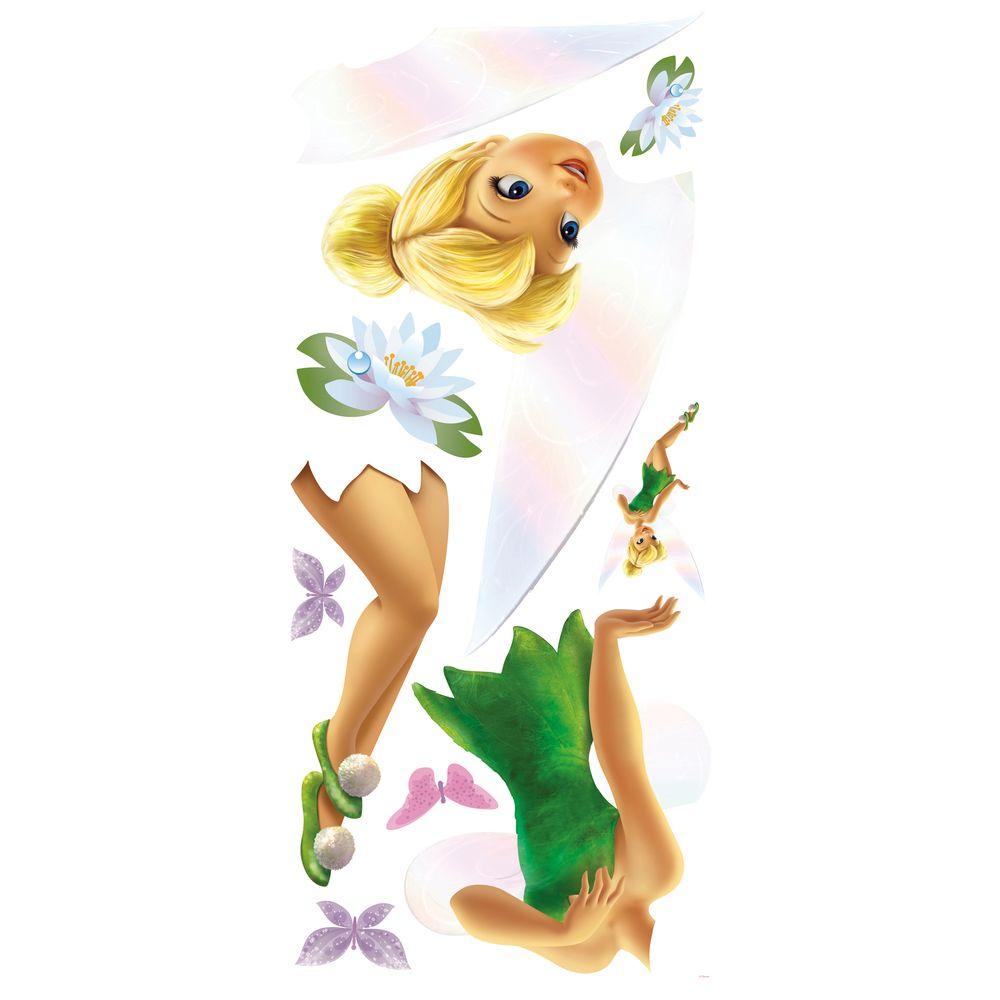 Disney Faries Tinkerbell Peel And Stick Giant Wall Decor With Personalization