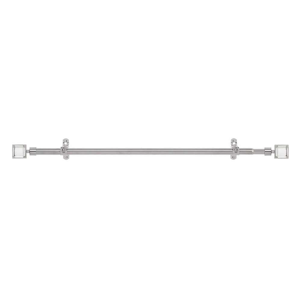 Achim Royale Donna 28 In To 48 In Telescoping Single Curtain Rod