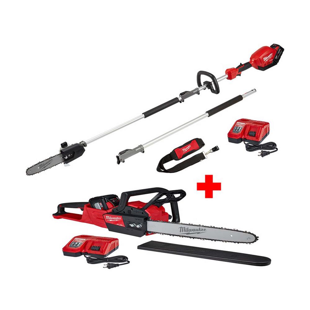 Milwaukee M18 FUEL 18-Volt Lithium-Ion Brushless Cordless 10 in. Pole ...