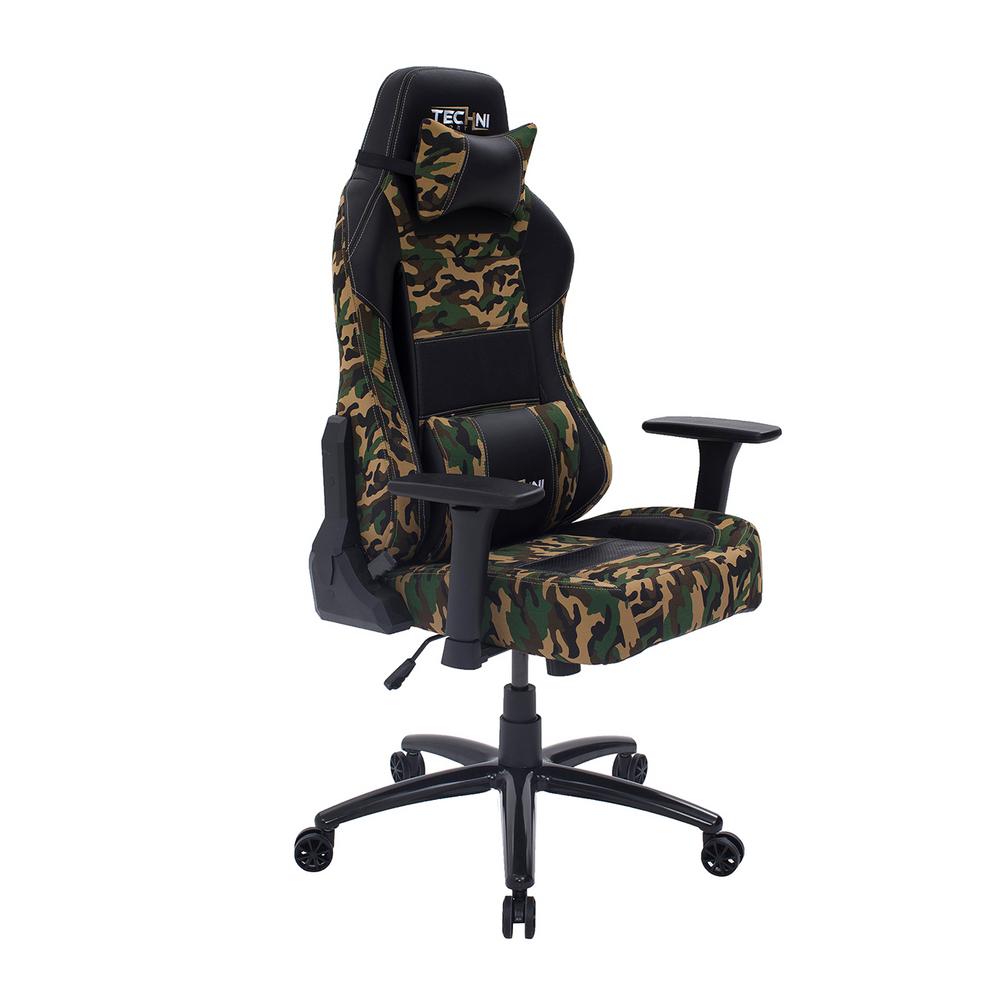 Techni Sport Ergonomic Green High Back Racer Style Video Gaming Techni Sport Ergonomic Green High Back Racer Style Video Gaming Chair