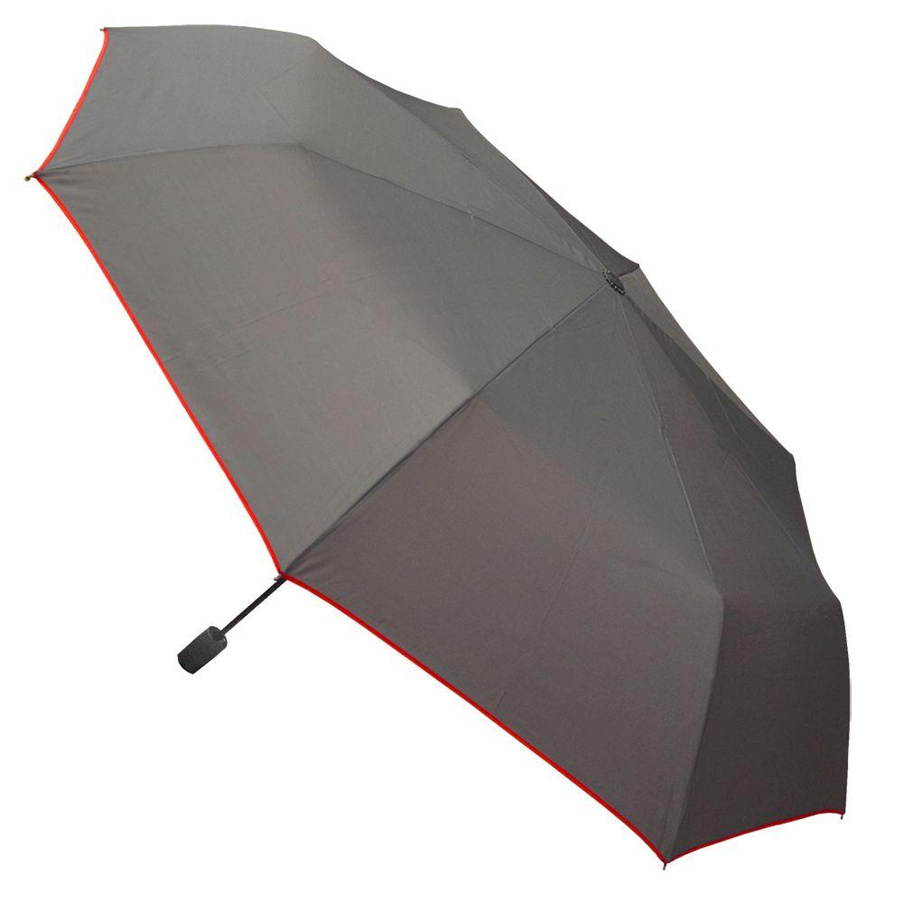Rainbrella Black With Green Large Auto Open Trim Umbrella 48222 Large Auto Open Trim Umbrella 48222