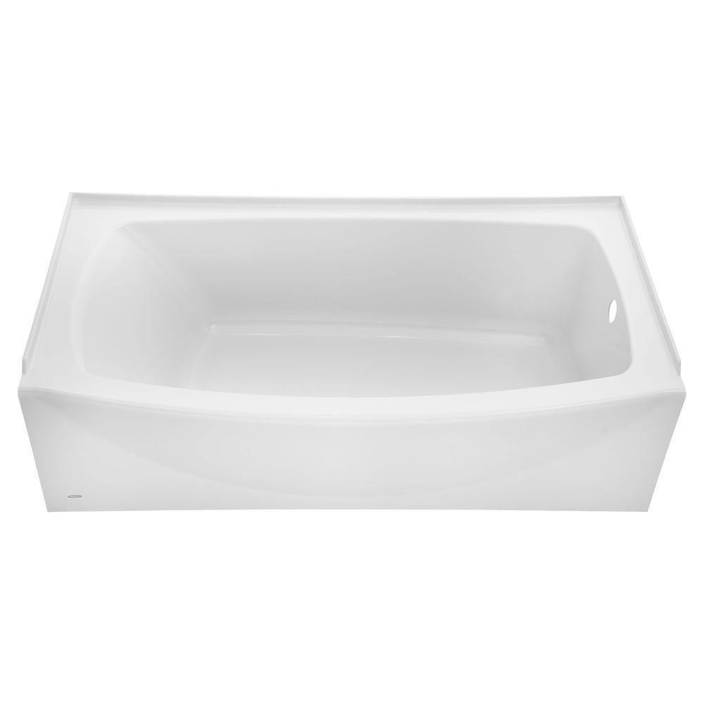 Right Drain Bathtub In Arctic White, Home Depot Bathtubs And Showers