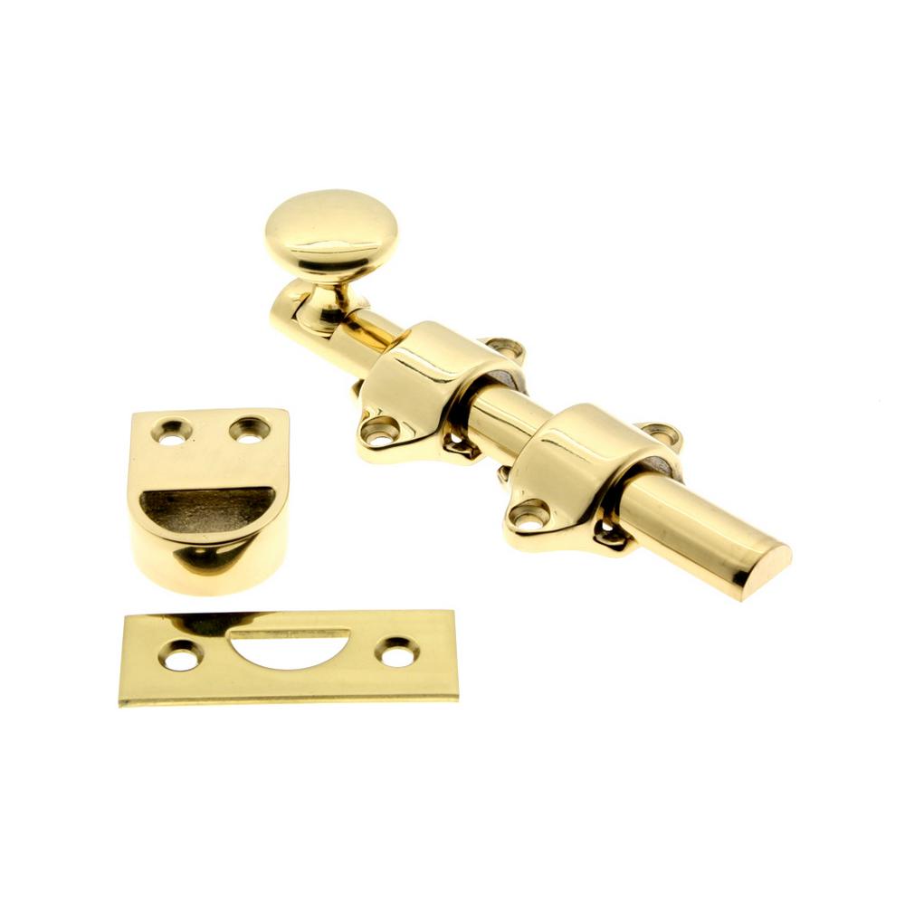 4 1 4 In Solid Brass Polished Brass No Lacquer Dutch Door Surface