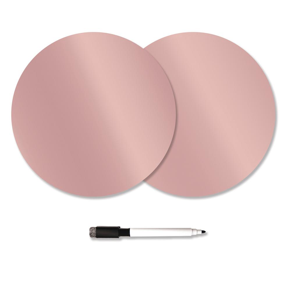 WallPOPs Rose Gold Dry Erase Dots (Set of 4)TWPE2337 The Home Depot