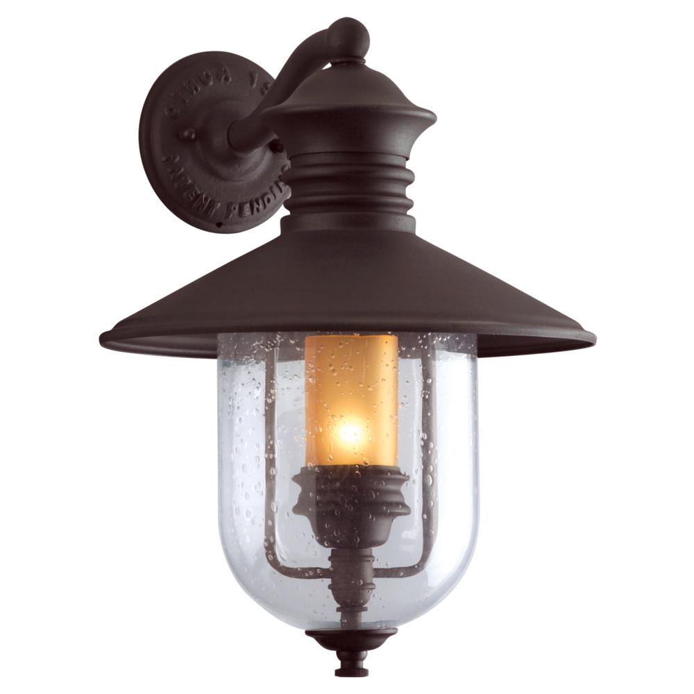 Troy Lighting Old Town Natural Bronze Outdoor Wall Lantern Sconce Troy Lighting Old Town Natural Bronze Outdoor Wall Lantern Sconce