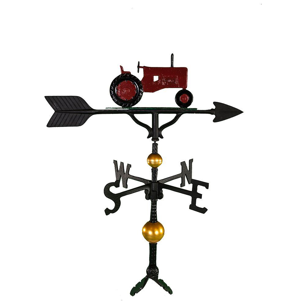 Montague Metal Products 32-Inch Deluxe Weathervane with Satin Black Eagle Ornament