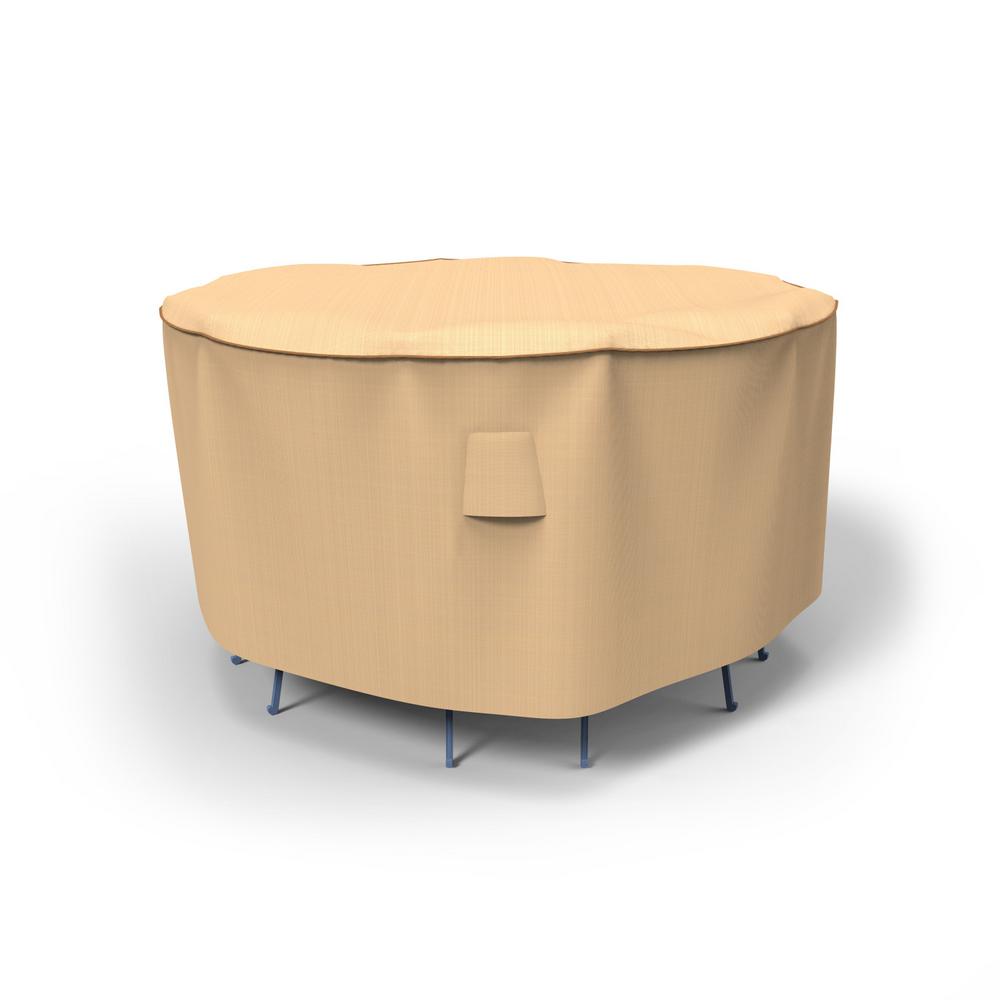 Budge All Seasons Large Patio Bar Table And Chairs Covers P5a34sf1 The Home Depot