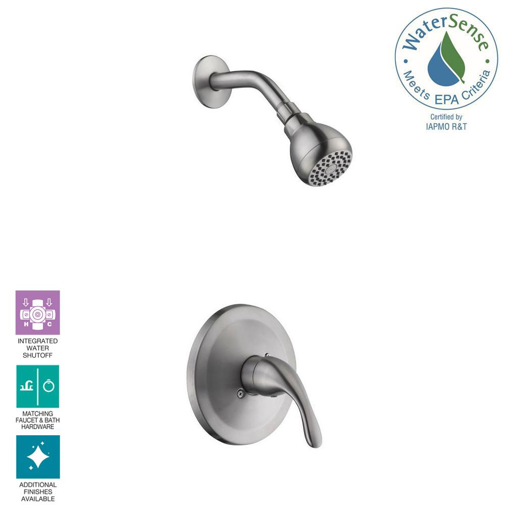 Glacier Bay Builders SingleHandle 1Spray Pressure Balance Shower