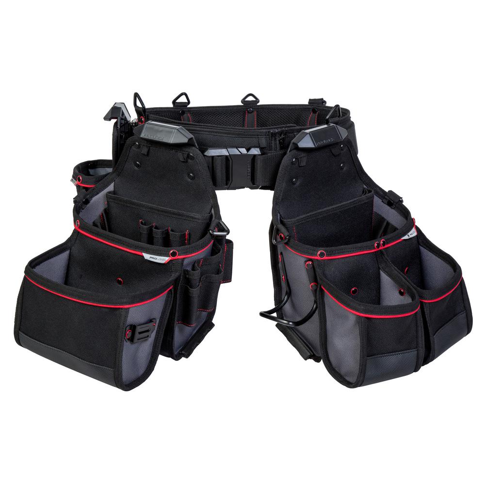PROLOCK 4Piece 12Pocket Contractor Tool Belt RigPLS643 The Home Depot