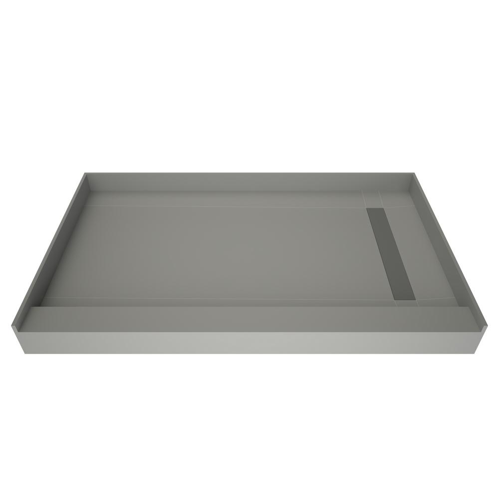 Redi Trench 32 in. x 60 in. Single Threshold Shower Base with Right ...