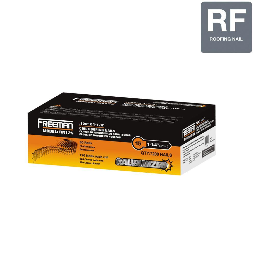 Freeman 11/4 in. 11Gauge Roofing NailsRN125 The Home Depot