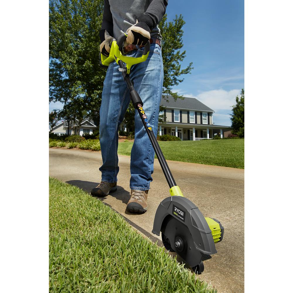 cordless edger with blade