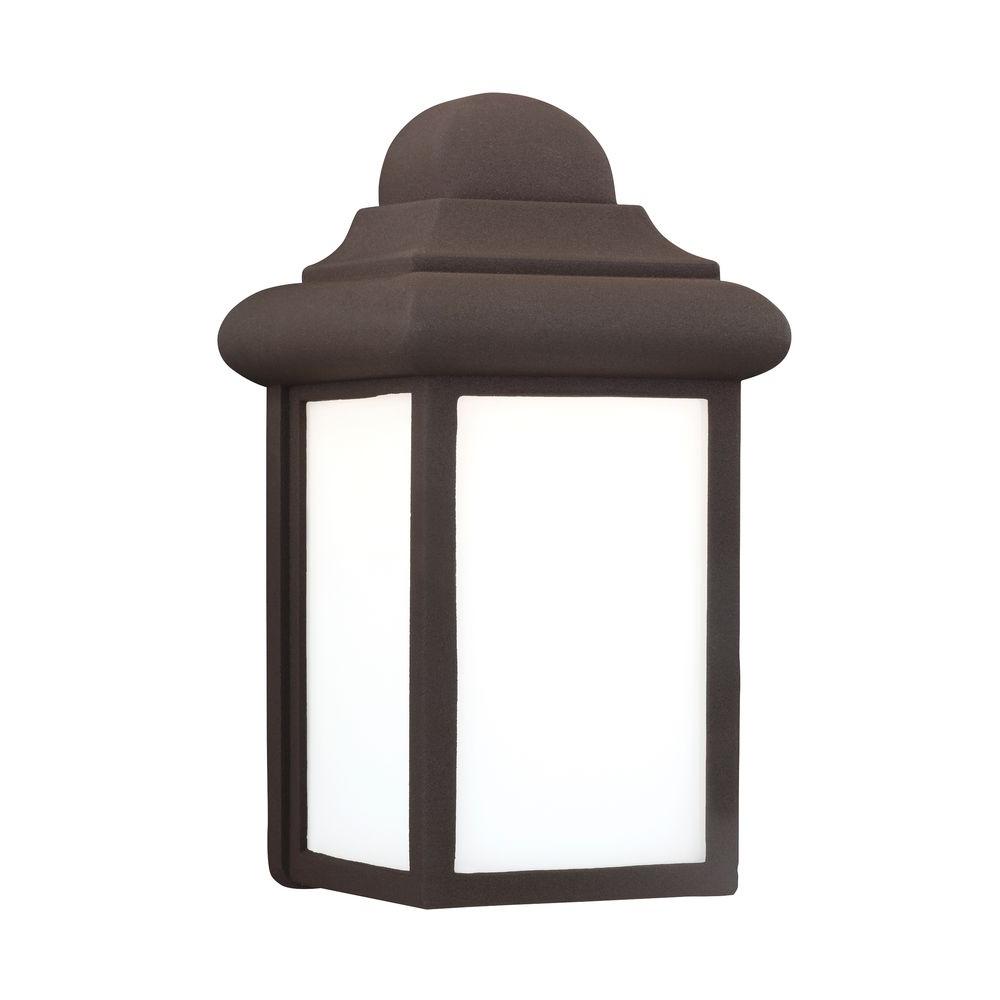 Adjule Height Bronze Outdoor Wall Mounted Lighting Mullberry Hill 1 Light Led Bronze Outdoor Wall Lantern