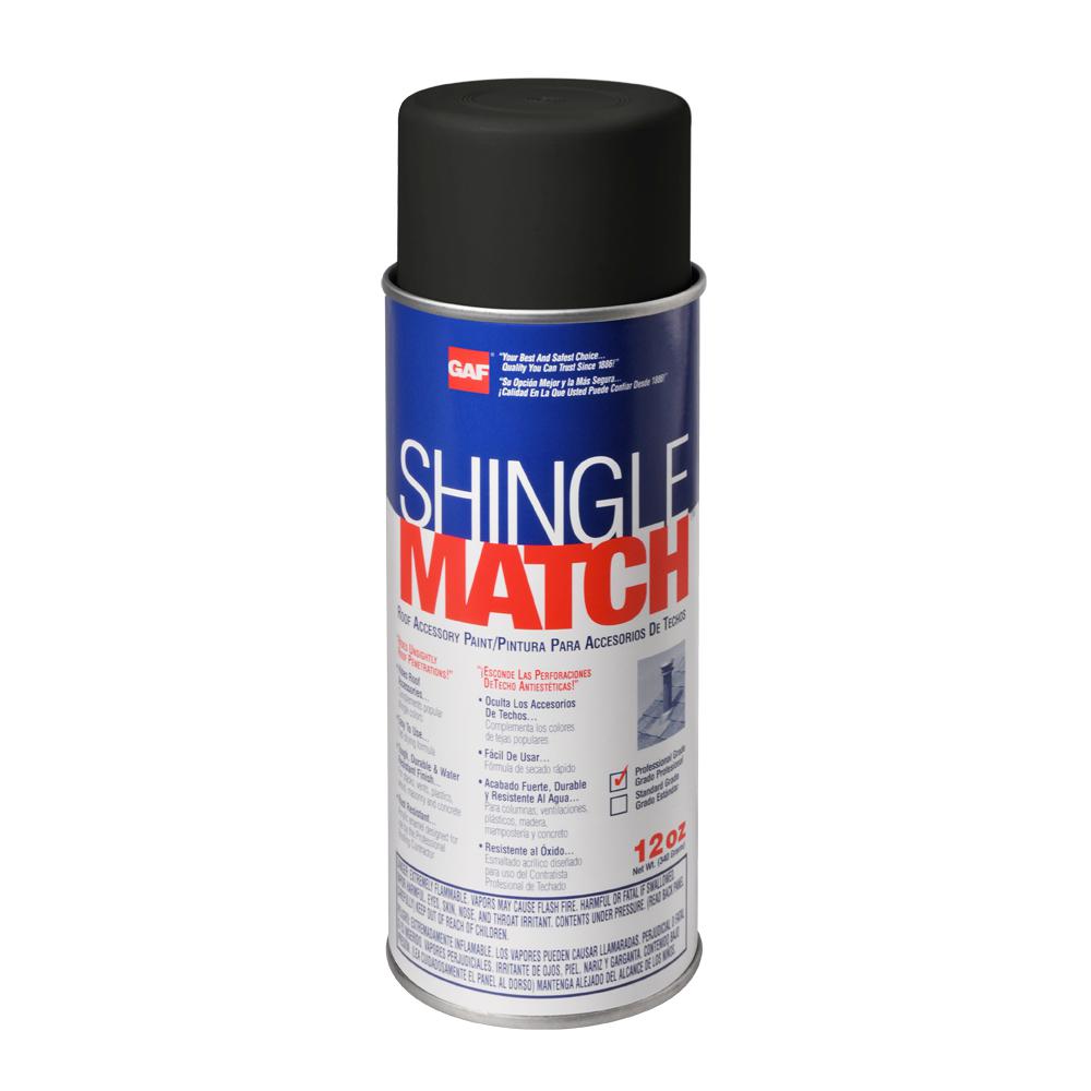 Gaf 12 Oz Shingle Match Charcoal Black Roof Sealant Accessory Paint Shingle Match Charcoal Black Roof Sealant Accessory Paint