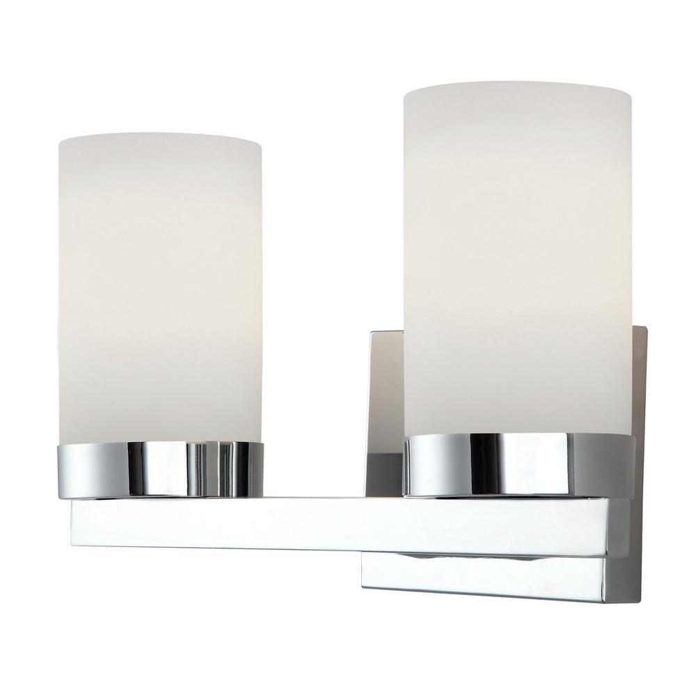 Canarm Milo 2 Light Chrome Bath Ivl429a02ch The Home Depot Milo 2 Light Chrome Bath
