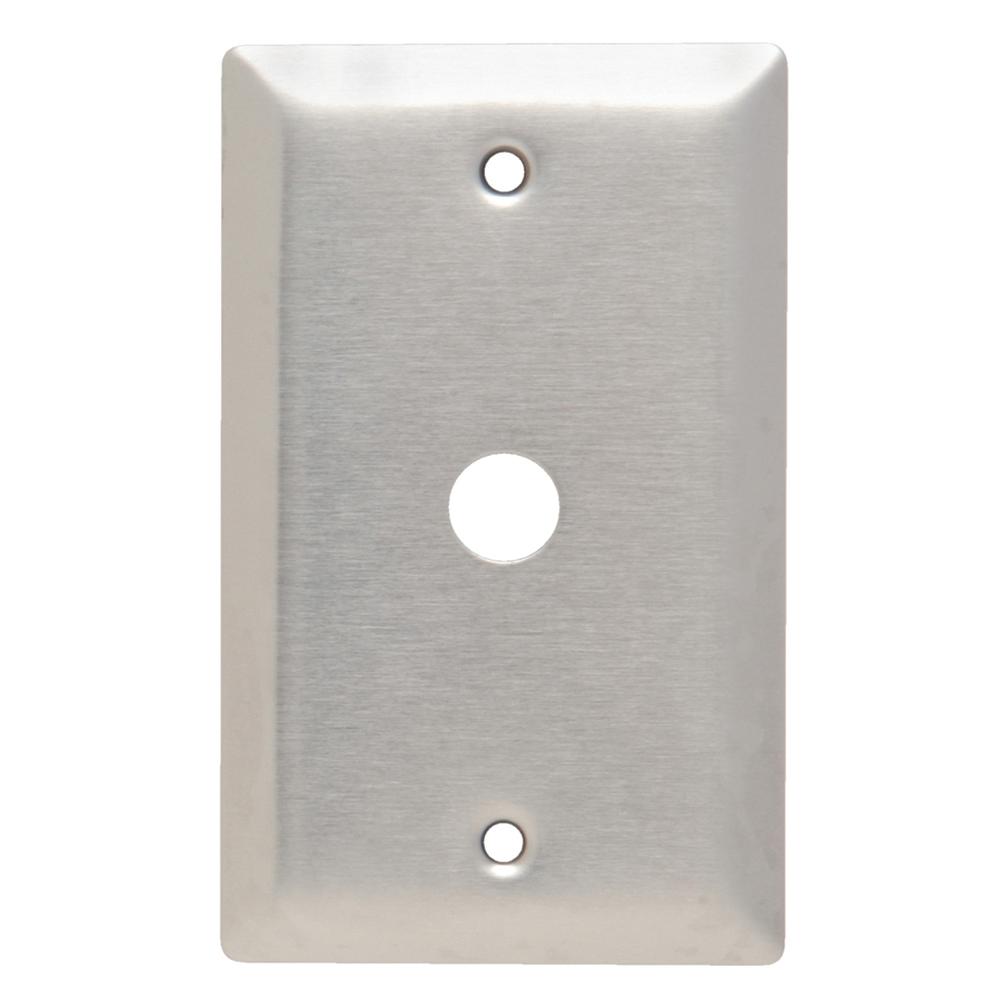 302 Series 1-Gang Coaxial Wall Plate in Stainless Steel-SS11 - The Home ...