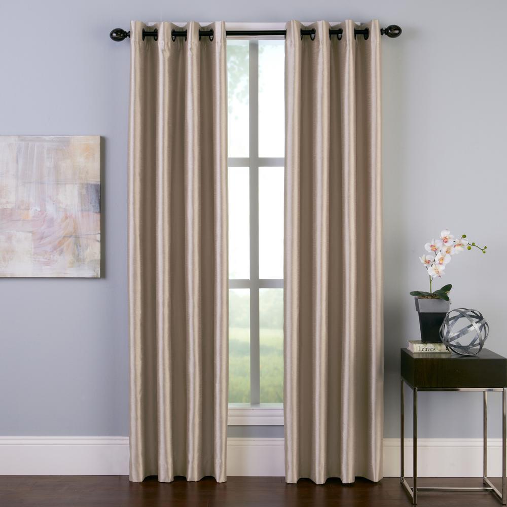 Malta Grommet Lined Panel 50 In W X 132 In L In Sand 1q806103sd