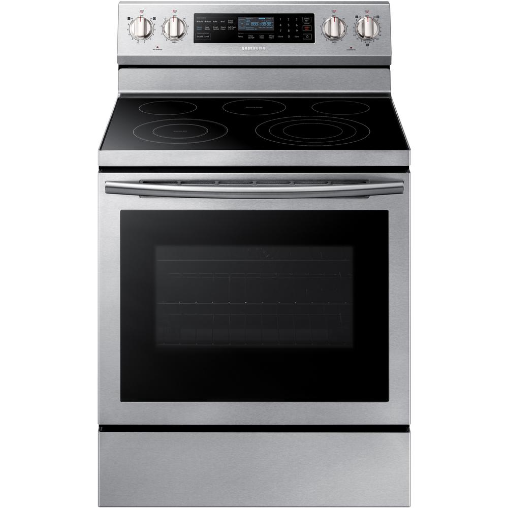 Samsung 30 In 5 9 Cu Ft Single Oven Electric Range With Self