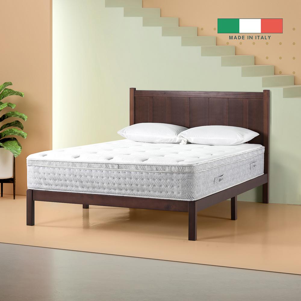 Zinus Italian Made 12 in. Medium-Firm Euro Top King Hybrid Spring Mattress was $647.46 now $418.63 (35.0% off)