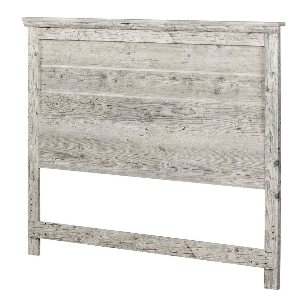 South S Lionel Seaside Pine Queen Headboard 11886 The Home Depot Lionel Seaside Pine Queen Headboard