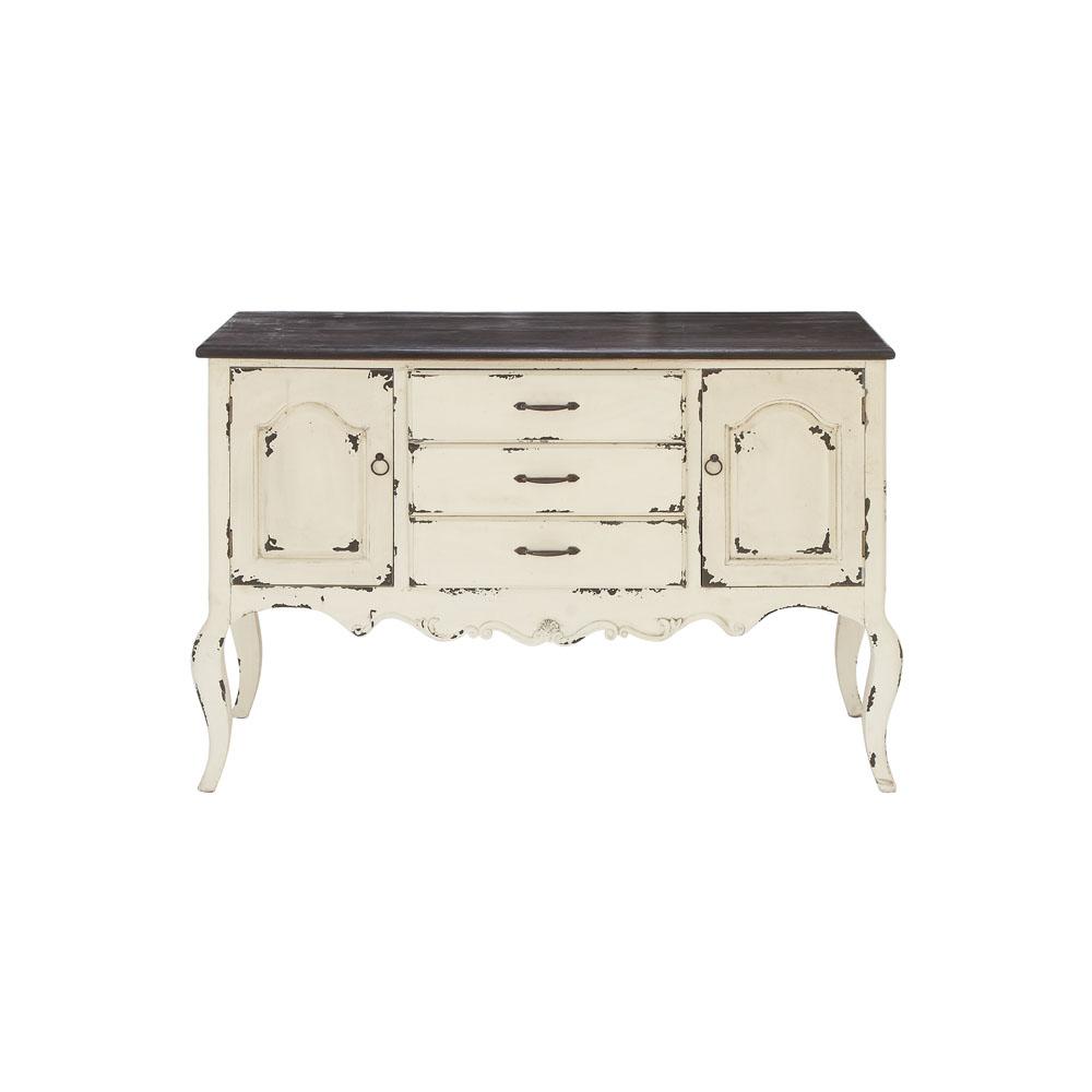 Distressed White Home Office Furniture The Depot Farmhouse Distressed White Wood Cabinet With 3 Drawers And