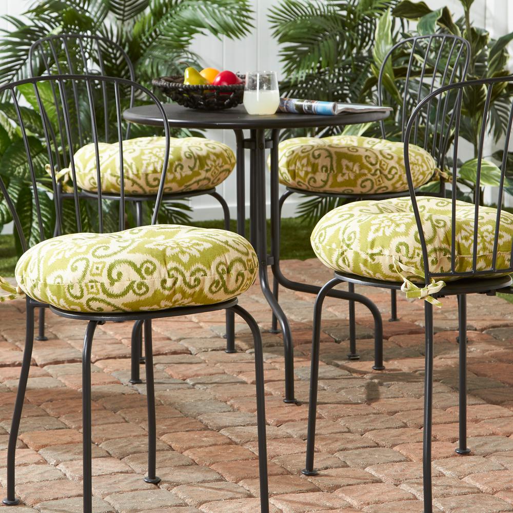 Greendale Home Fashions Shoreham Ikat 18 In Round Outdoor Seat