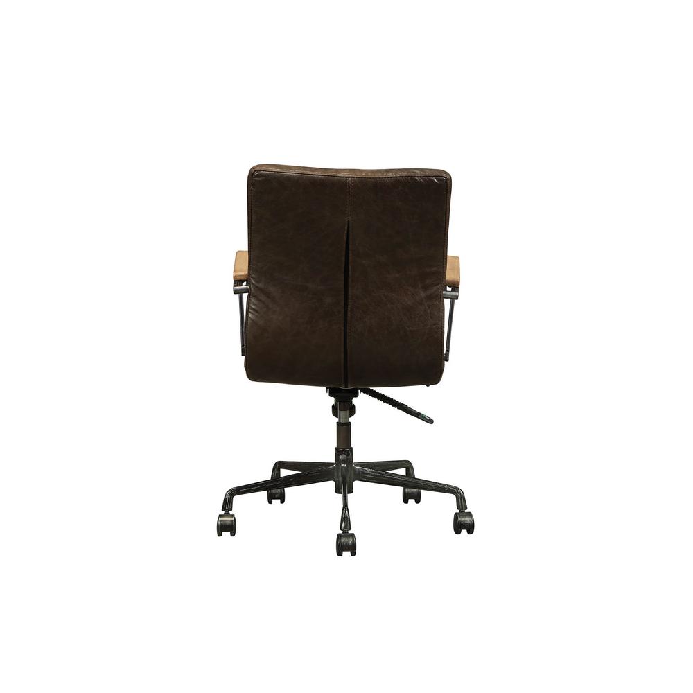 Acme Furniture Joslin Distressed Chocolate Top Grain Leather Acme Furniture Joslin Distressed