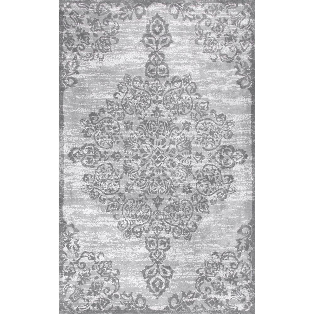 nuLOOM Thigpen Grey 7 ft. 6 in. x 9 ft. 6 in. Area RugBDSM04A76096