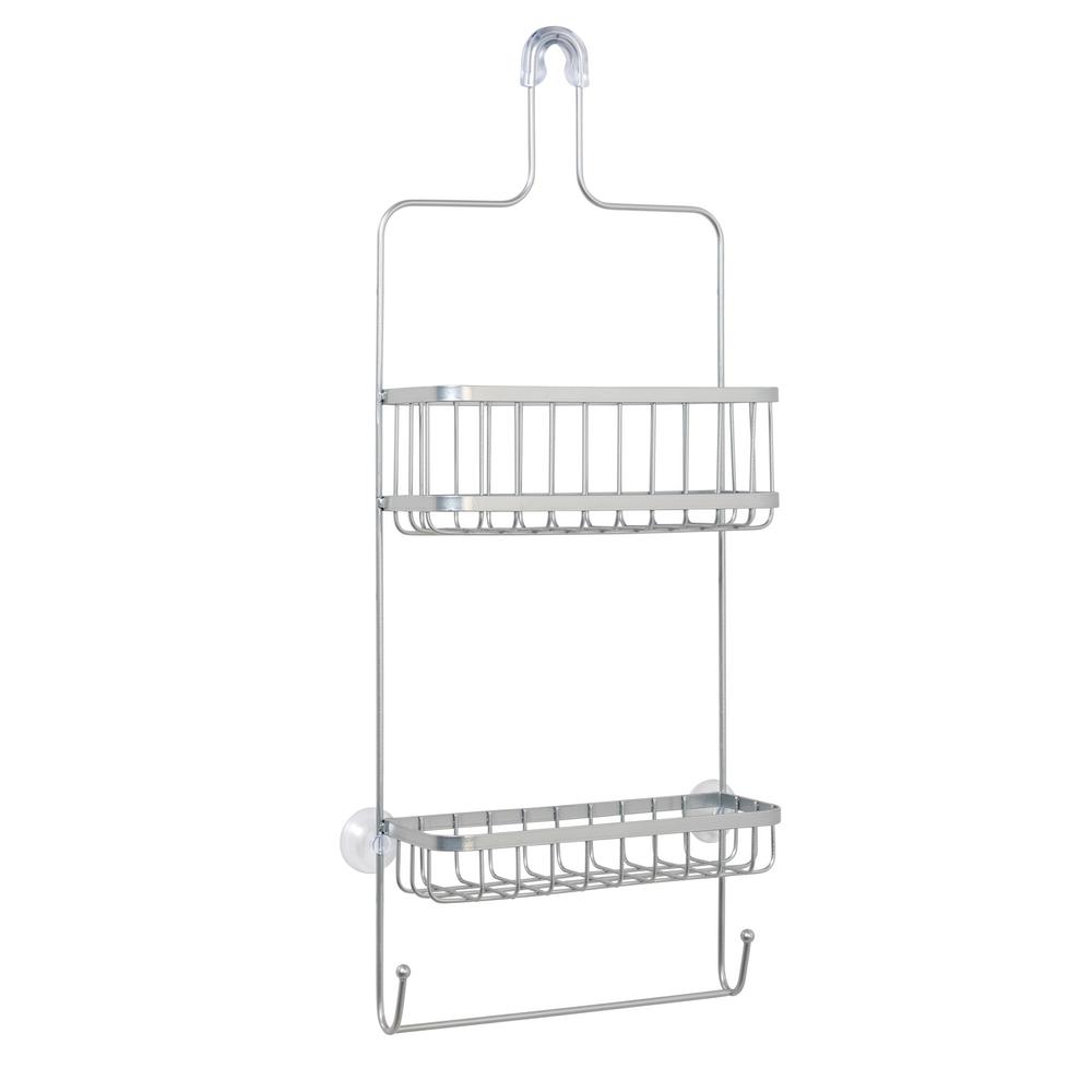 Glacier Bay Over The Showerhead Caddy In Satin Chrome
