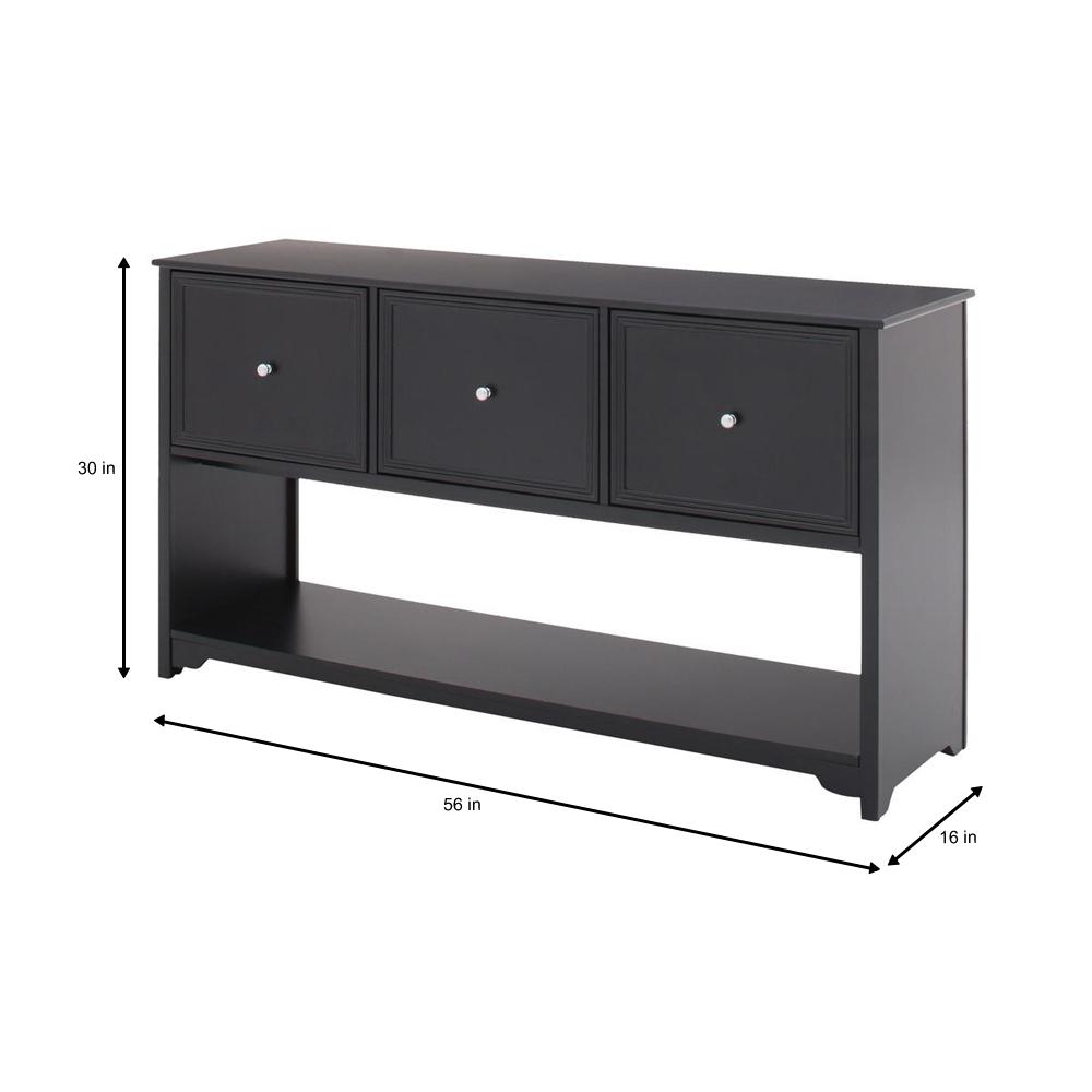 Home Decorators Collection Oxford Black 3 Drawer File Cabinet With Shelf 5220000210 The Home Depot