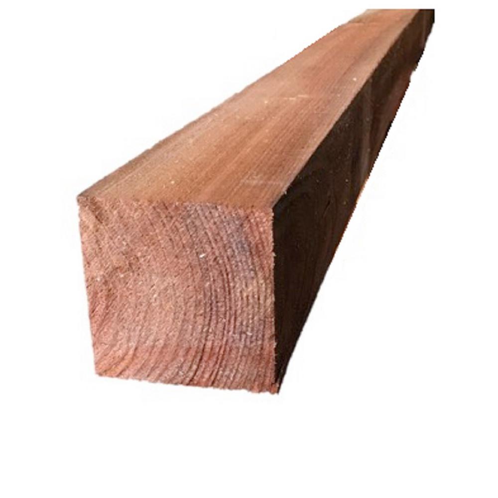 4 In X 4 In X 8 Ft Premium Cedar Rough Fence Post 29008 8 The Home 