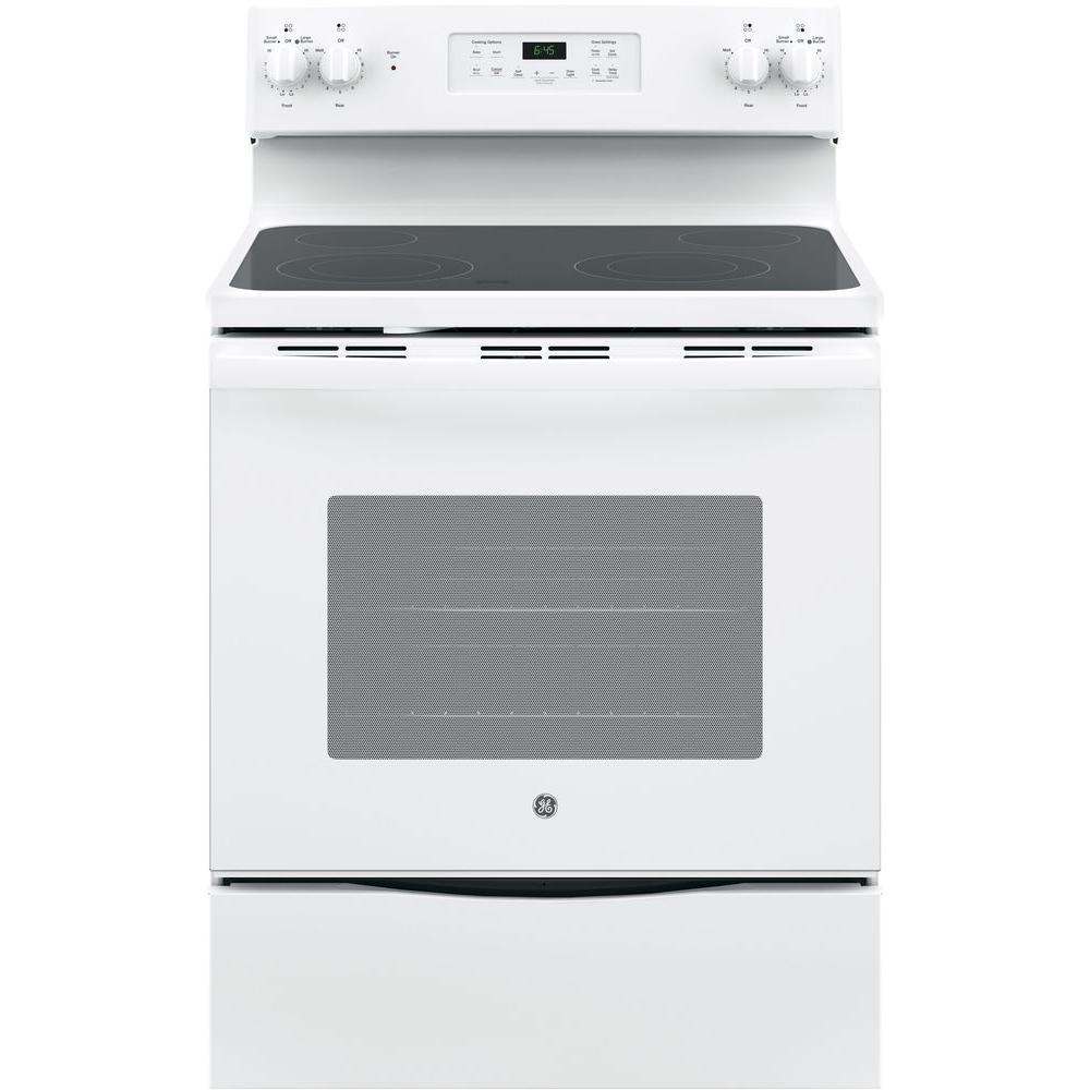 Ge 30 In 5 3 Cu Ft Free Standing Electric Range With Self Specifications