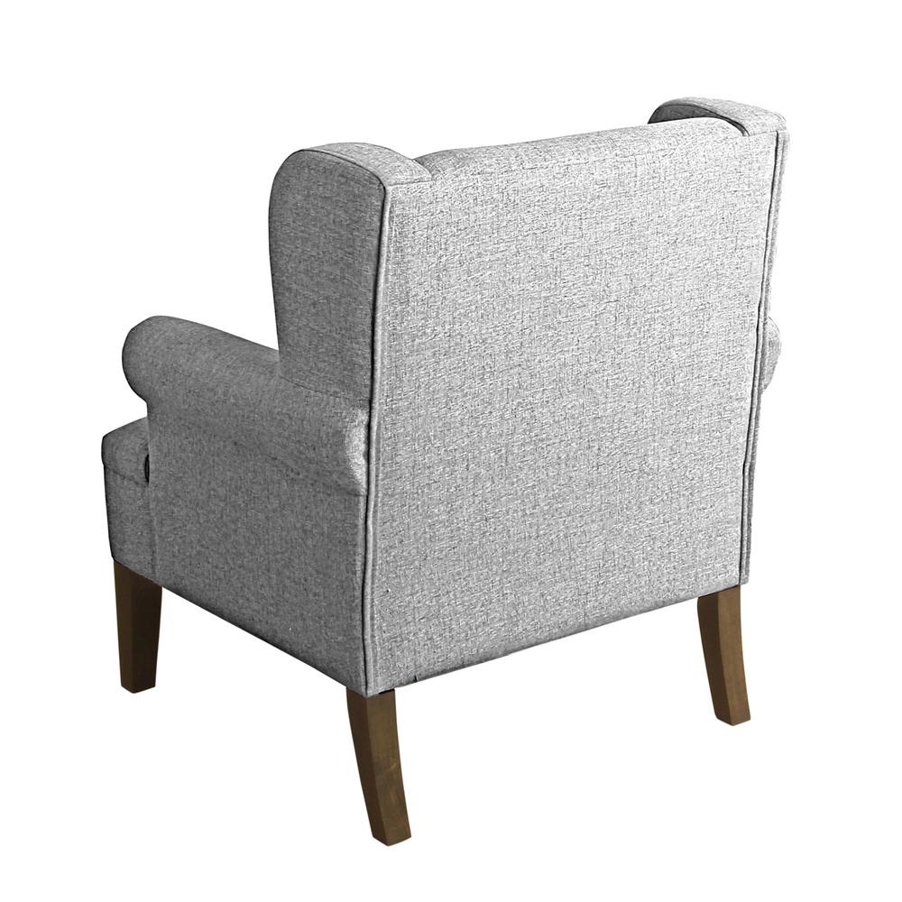 Homepop Light Gray Emerson Wingback Accent Chair-K6699-F2099 - The Home ...