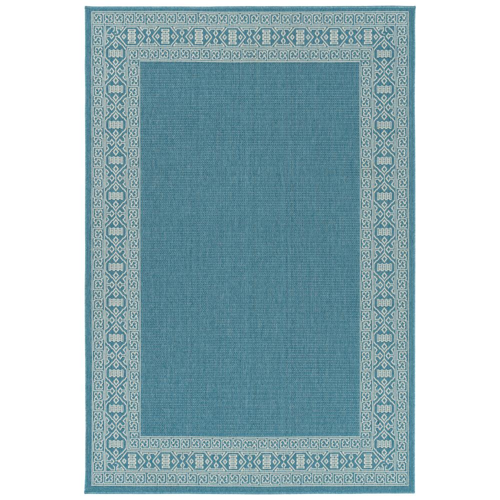Kaleen Amalie Light Blue 3 Ft 6 In X 5 Indoor Outdoor Area Rug